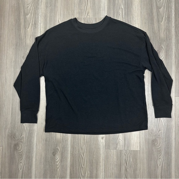 Abercrombie black soft oversized lounge top medium - Picture 1 of 8